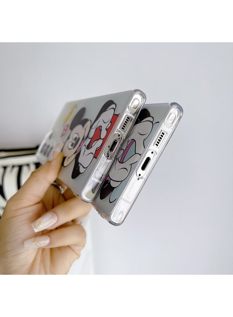 X-level Samsung Galaxy S24 Ultra Case Cartoon Pattern Cover with Keychain Comfortable Touch Feeling Support Anti-dirty Anti-scratch Anti-drop Back Cover Protector Phone Shell Accessory - Image 3