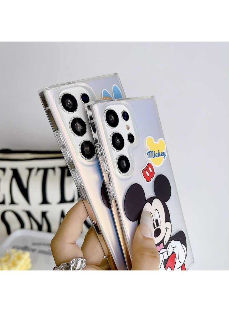 X-level Samsung Galaxy S24 Ultra Case Cartoon Pattern Cover with Keychain Comfortable Touch Feeling Support Anti-dirty Anti-scratch Anti-drop Back Cover Protector Phone Shell Accessory - Image 4