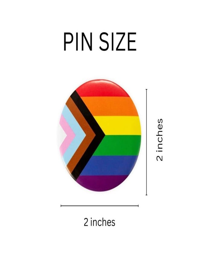 فوندريزينغ فور أ كوز جمع التبرعات لقضية نبيلة | دبوس زر علم قوس قزح للفخر من دانيال كوازار - دبوس زر دائري بألوان قوس قزح للفخر بمجتمع الميم (دبوس واحد) - Image 2