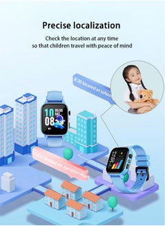 Arabest Children's Smartwatch,Locator,Large Screen Sports Watch,Silicone,Suitable as a Gift for Children(Blue)  - Image 5