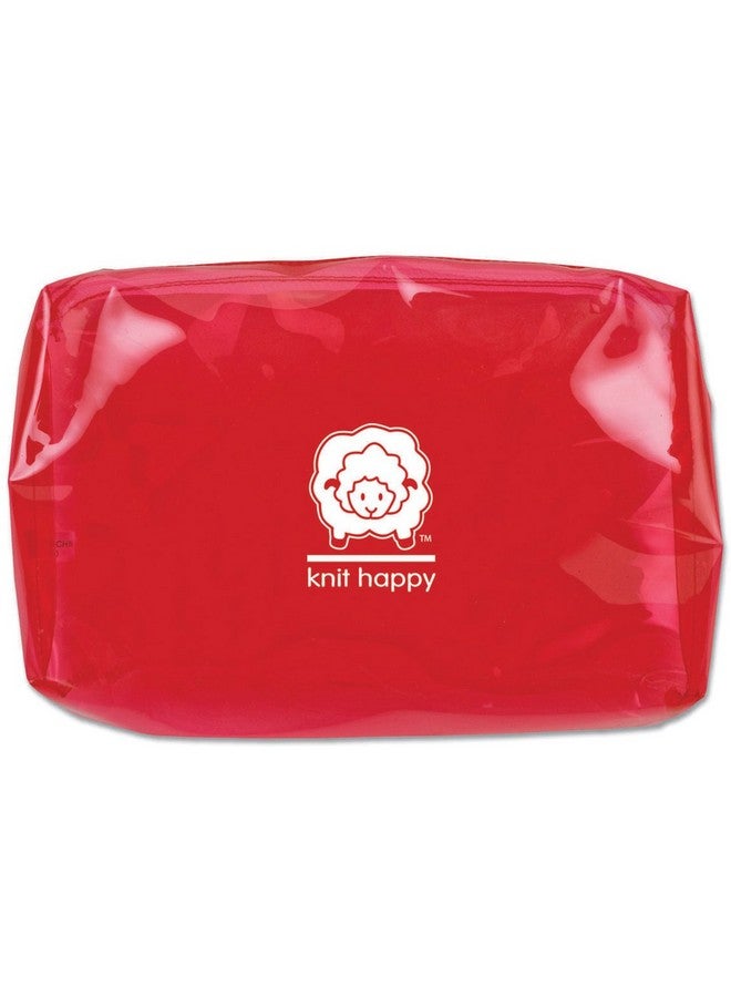 Knit Happy Accessory Sac 6.5 By 8.5 Inch Red