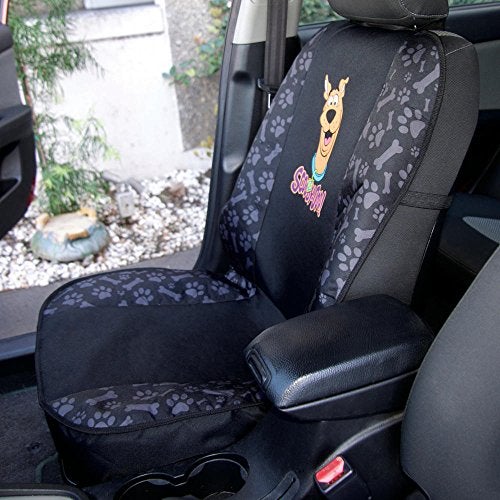 BDK Scooby Doo Waterproof Car Seat Cover for Dogs, Front Seat– Heavy Duty Black Oxford Automotive Front Seat Cover for Pets, Interior Covers for Auto Truck Van SUV - Image 5