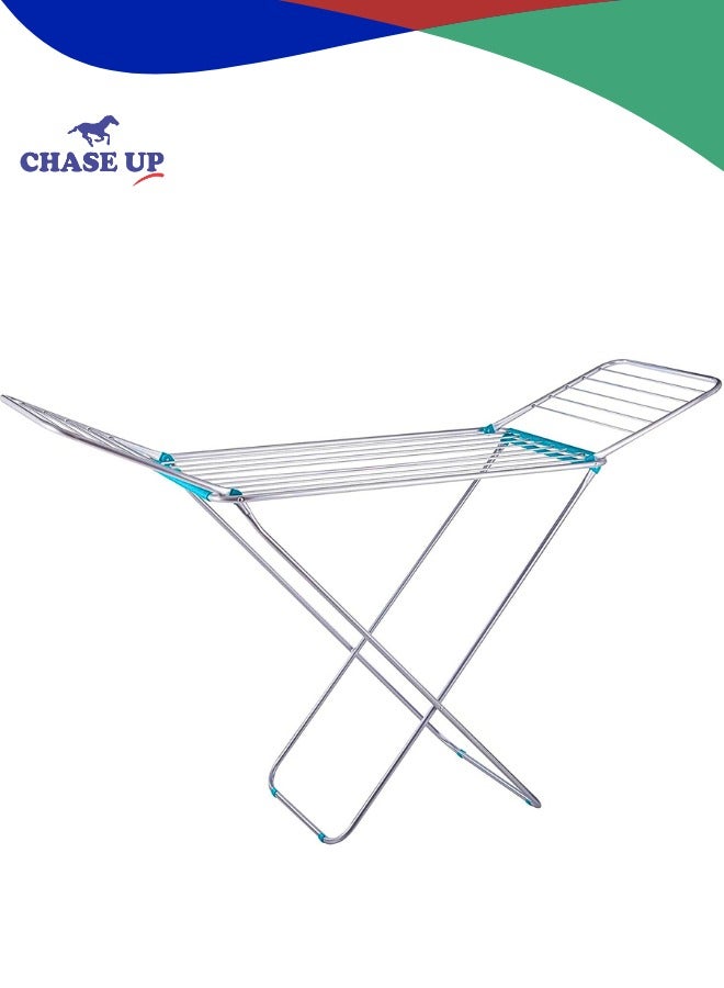 Chase Up Large Folding Clothes Dryer Drying Space Laundry Washing Durable Metal Drying Rack Multifunctional Air Dryer Ideal For Indoor And Outdoor Dc1652, Multicolor - Image 1