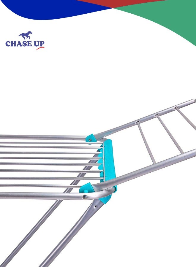 Chase Up Large Folding Clothes Dryer Drying Space Laundry Washing Durable Metal Drying Rack Multifunctional Air Dryer Ideal For Indoor And Outdoor Dc1652, Multicolor - Image 3