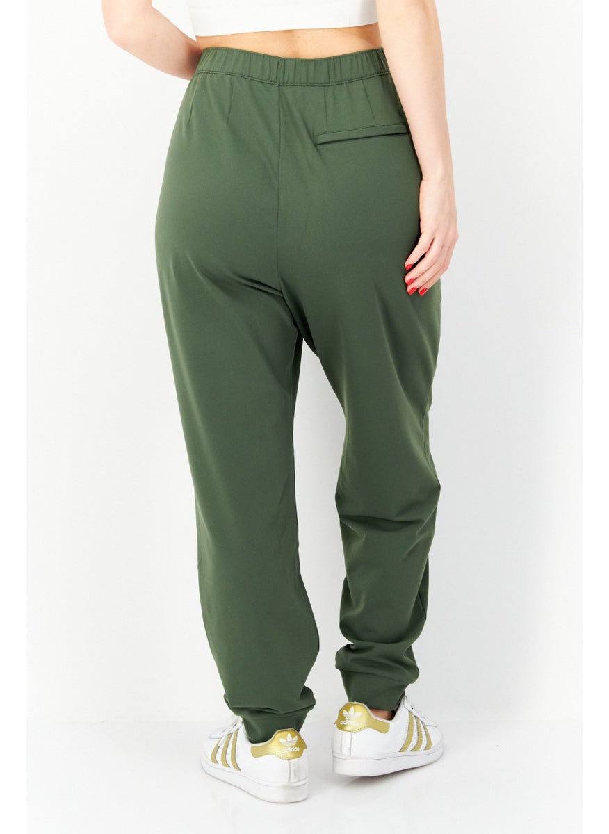 Fourlaps - Women Sportswear Fit Tanning Track Pants, Olive - Image 1