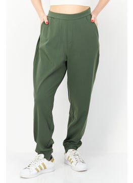 Women Sportswear Fit Tanning Track Pants, Olive