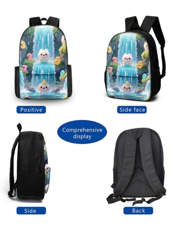 [Super new special offer] Cartoon theme bag three-piece set | double-shoulder + hand-held + storage pen bag | gift self-use good-looking - 28  - Image 3