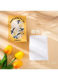 Generic Tulip Embroidery Towel Gift Box Wedding Favor Yellow flower gift box 