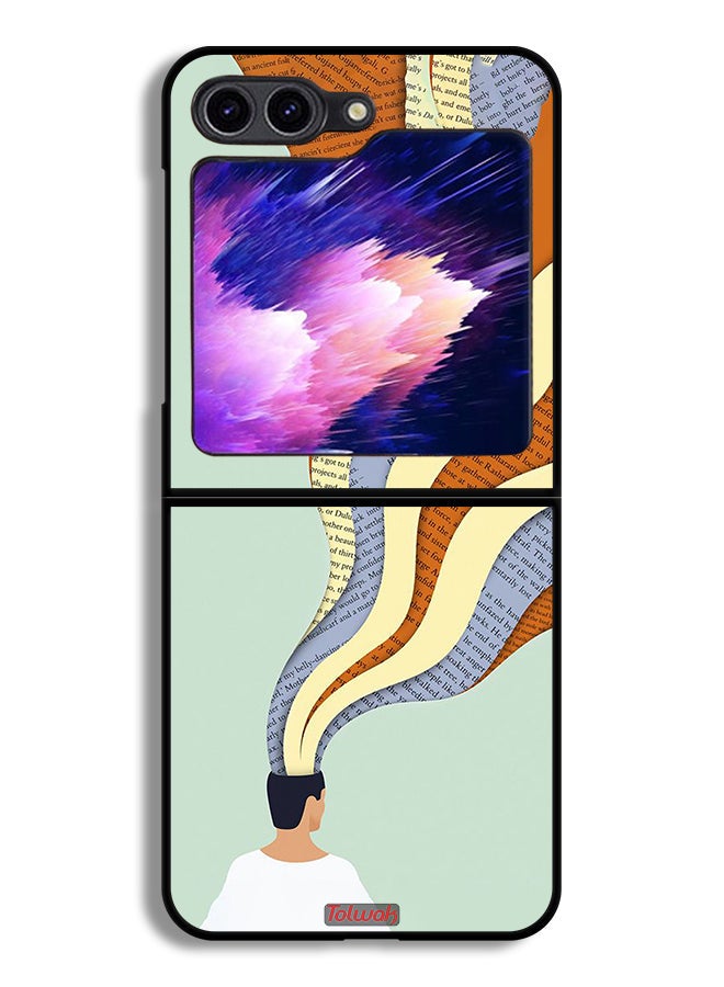 Tolwak Samsung Galaxy Z Flip6 Protective Case Cover Data In Mind Art - Image 1