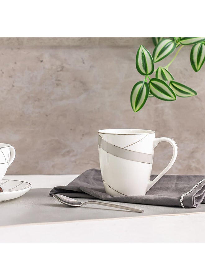 DANUBE HOME Eleganza New Bone China Mug – Premium Lightweight Coffee & Tea Cup, Elegant Durable Drinkware, Microwave & Dishwasher Safe, Perfect for Home, Office & Gifting - 360ml - Image 3