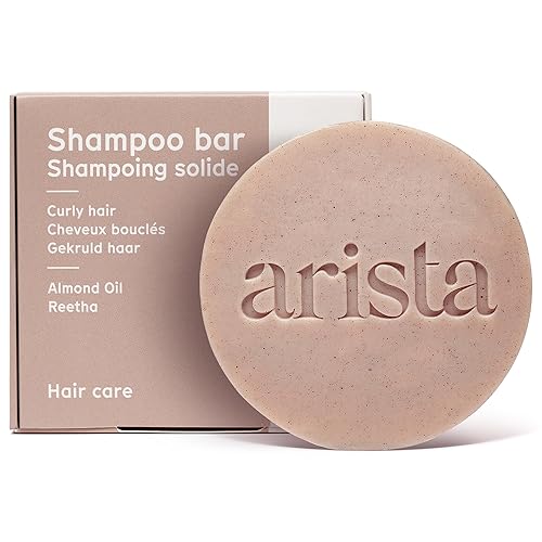 Arista Ayurveda Shampoo Bar with Curly Hair Sweet Almond Oil Reetha Fruit Powder  Shea Butter Moisturizing for Curly Hair Travel size