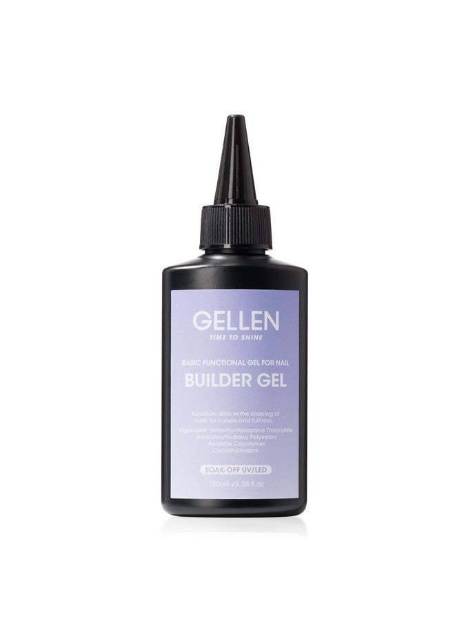 Gellen 100Ml Builder Gel For Nails, Clear Gel Builder For Nails Strengthener Gel Color Hard Gel Nail Builder, Nail Apex Building Gel Soak Off Long Lasting U V Gel - Image 1