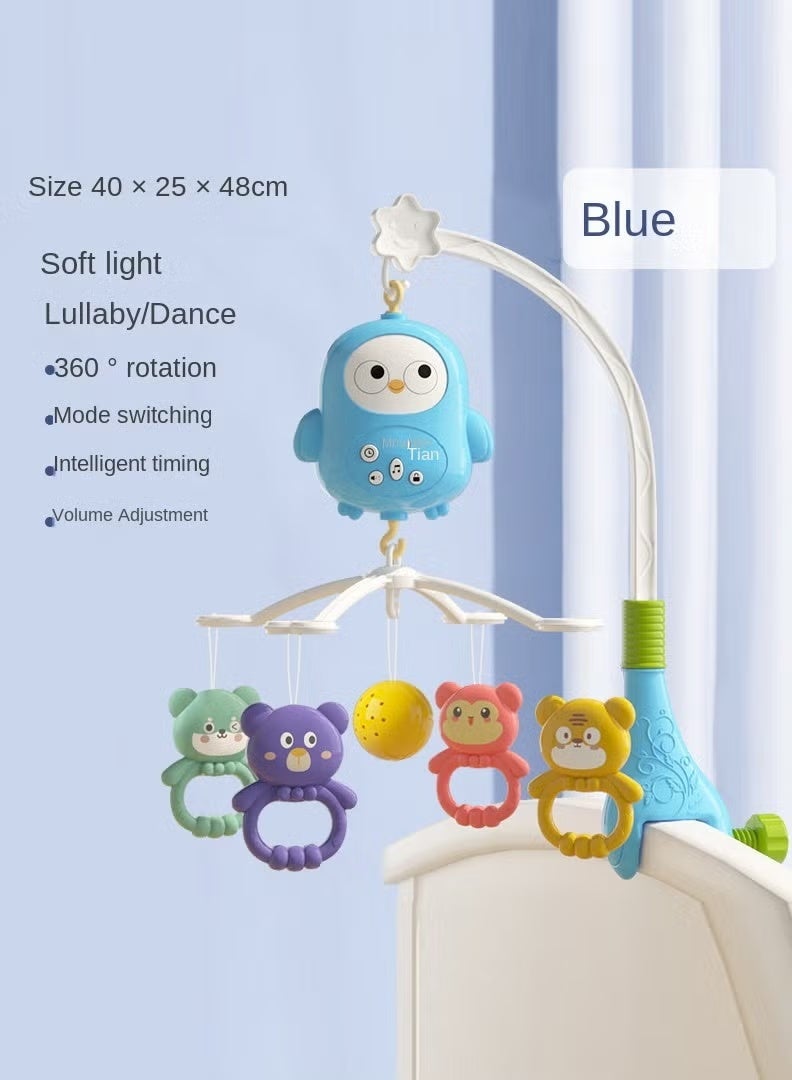 Baby Music Rotary Rattle Newborn crib bell 0-36 months early education Light music toy - Image 1