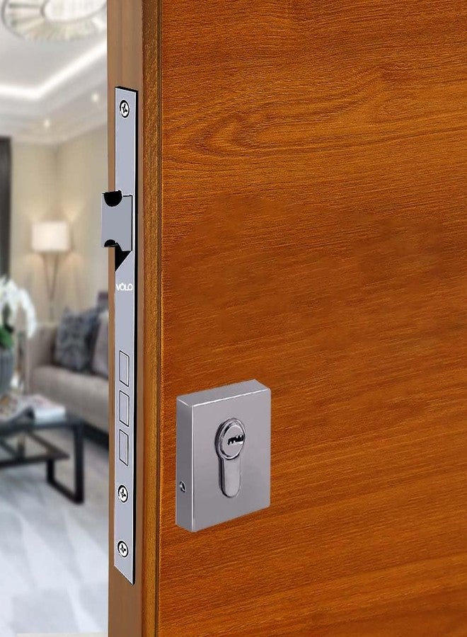 Volo Cylinder Lock - Brass Cylinder Compatible with Mortise Lock Systems for Home, Office, and Commercial Use (60MM Cylinder with Both Side Key (Satin)) - Image 3