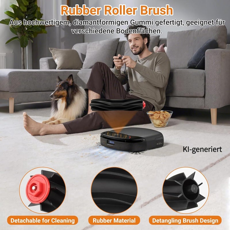 Bpbdzz 25 Count S1 Pro Omni Accessories for Eufy Robot Vacuum Omni S1 Pro: 1 Main Brushes, 1 Roller Mops, 4 Filters, 6 Side Brushes, 6 Dust Bags, 6 Scented Tablets,1 Cleaning Brush - Image 4