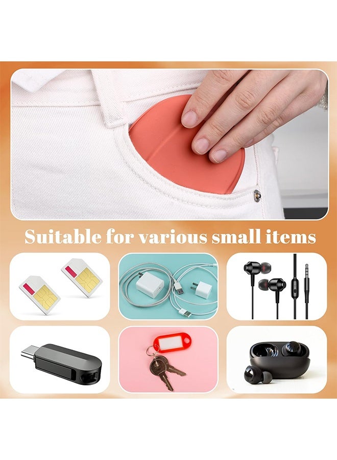 YJ Portable Headphone Storage Box Headphone Cord Bag Protection Headphone Storage Bag Red - Image 2