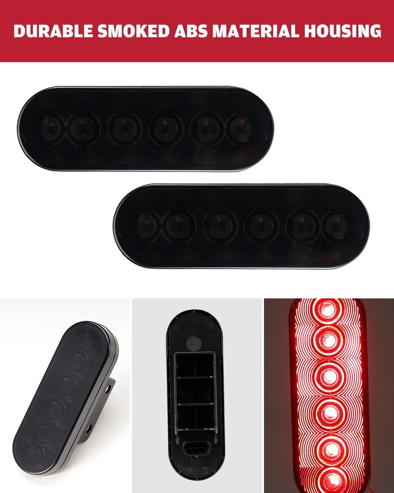 A & UTV PRO Defender LED Tail Light Kit for Can Am Defender MAX HD5 HD8 HD10 (2016-2020) - Smoked - Image 5