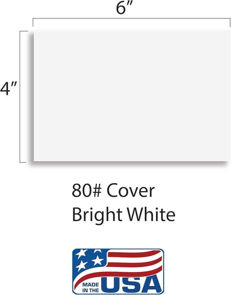 Cranium Press Index Cards, 4x6, Blank on Both Sides, White, 100 Count (1 pack of 100) (100) - Image 2