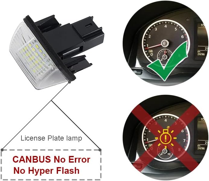 DEMULAX LED License Plate Light for Citroen Models - Image 3