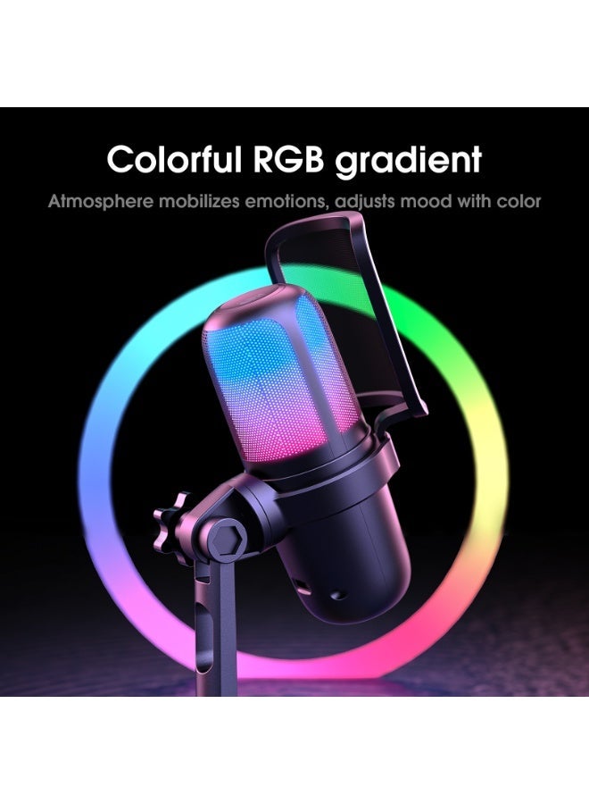 Onikuma Hoko RGB M730 Microphone – Black - Image 3