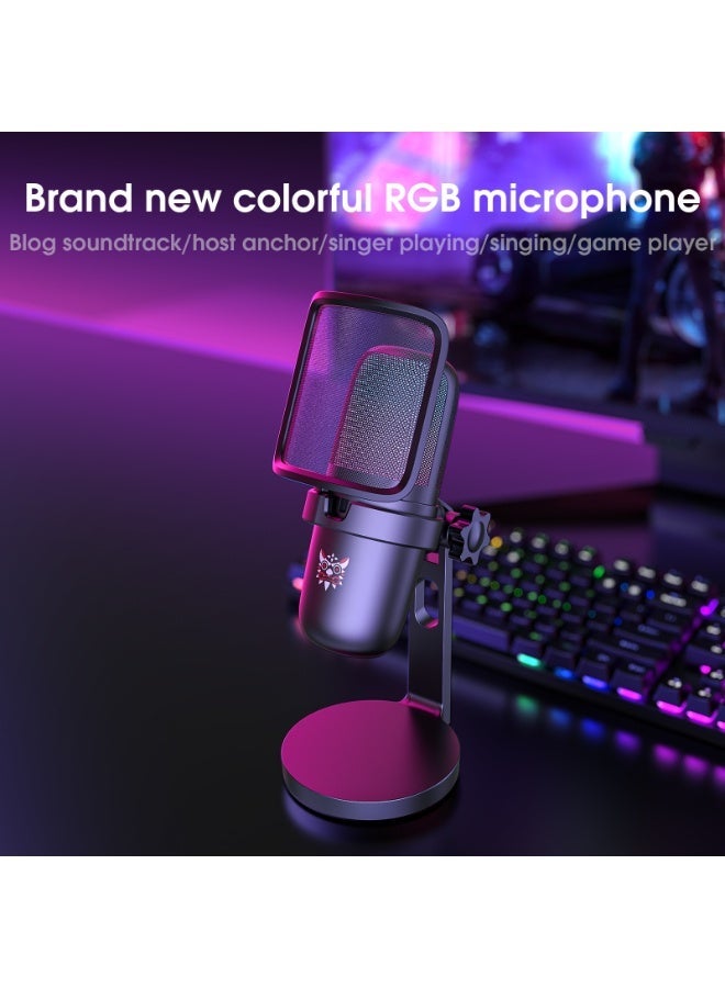 Onikuma Hoko RGB M730 Microphone – Black - Image 2