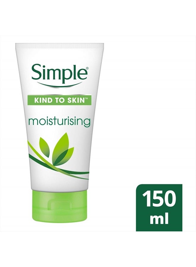 simple Kind to Skin Moisturising Face Wash, 150 ml - Image 2