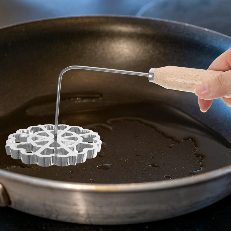 Household Handle Spoon Kitchen Frying Snack Spoon Non-stick Stainless Steel Spoon - Image 4