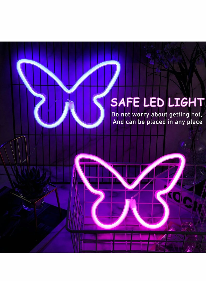Excefore Butterfly Neon Signs Butterfly LED Light 3-AA Battery Powered - Image 4