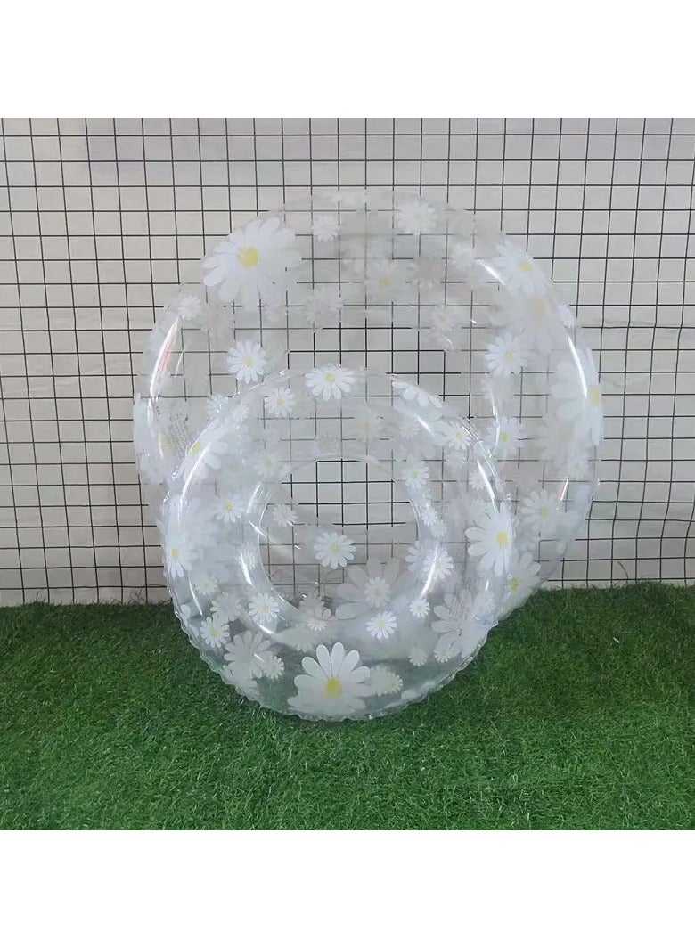 Goolsky 1pc Daisy Swim Ring For Adults - Durable Pvc, Perfect For Summer Outdoor Fun(90#) - Image 3