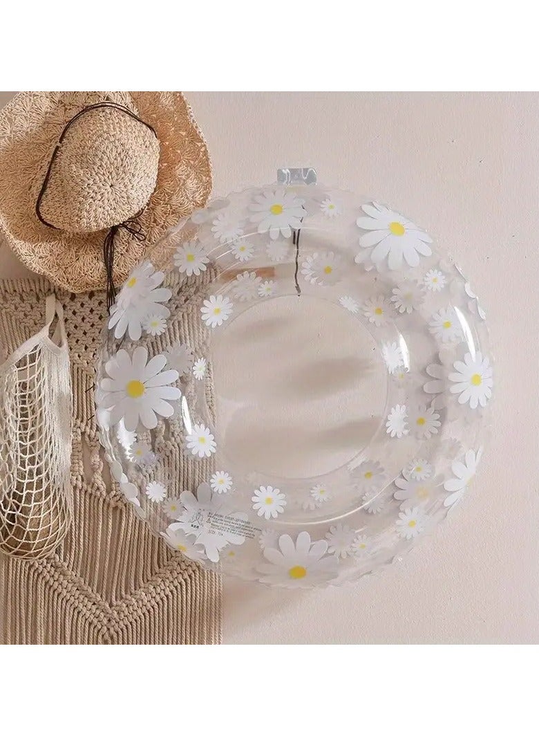 Goolsky 1pc Daisy Swim Ring For Adults - Durable Pvc, Perfect For Summer Outdoor Fun(90#) - Image 5