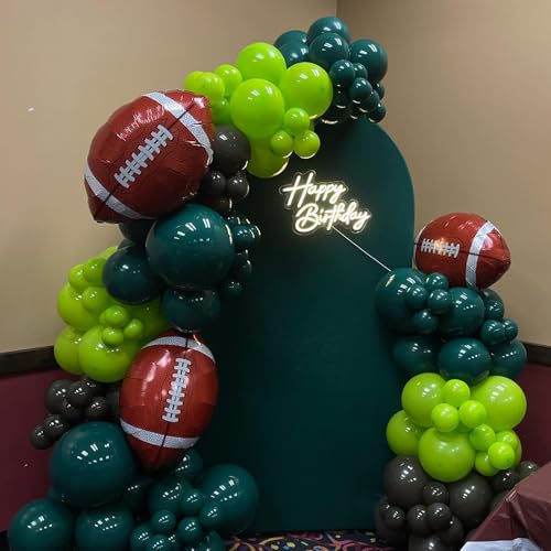 KHC-KHF RugbyBalloons FootballBalloon 4Pcs 26 inch Football Foil Balloons Sports Party Decor Game Day Birthday School Win Tailgate and Team Celebration Supply - Image 5
