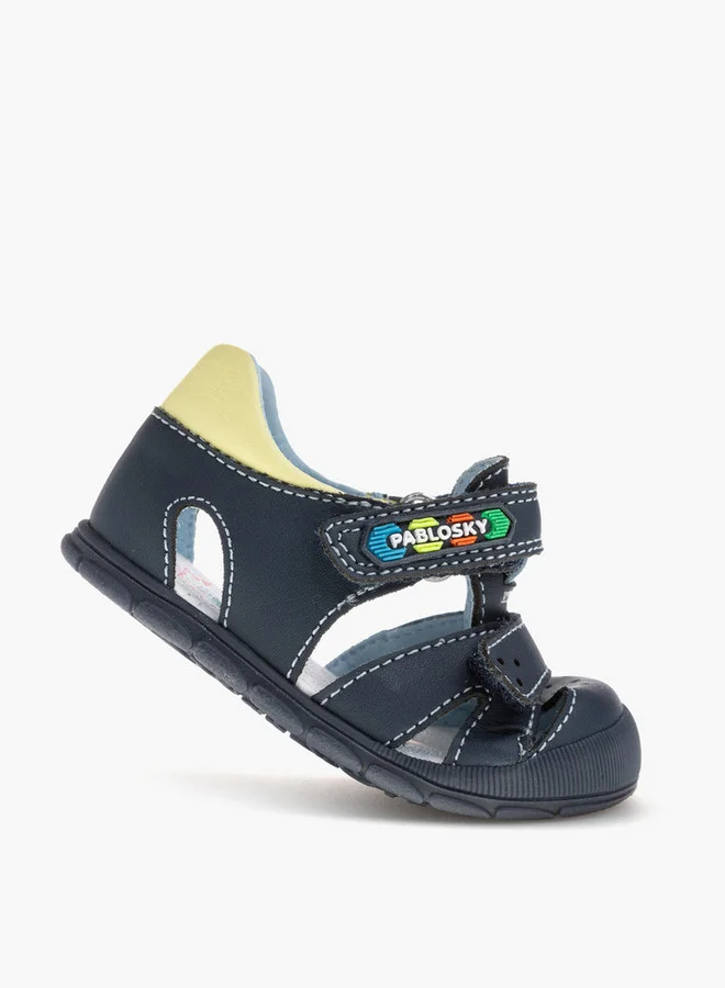 Pablosky Boys' Strap Sandals with Hook and Loop Closure