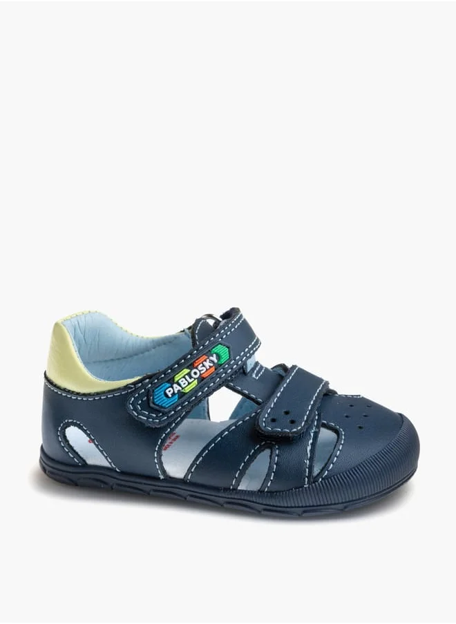 بابلوسكي Boys' Strap Sandals with Hook and Loop Closure