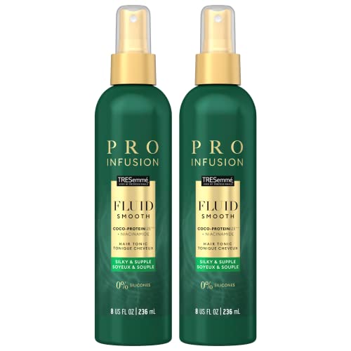 TRESemmé TRESemme Pro Infusion Volume Tonic Hair Thickening Spray, 8 Oz - with Natural Coconut, Plant-Based Texturizing Spray, Biotin Products for Women, 2 Pack - Image 1