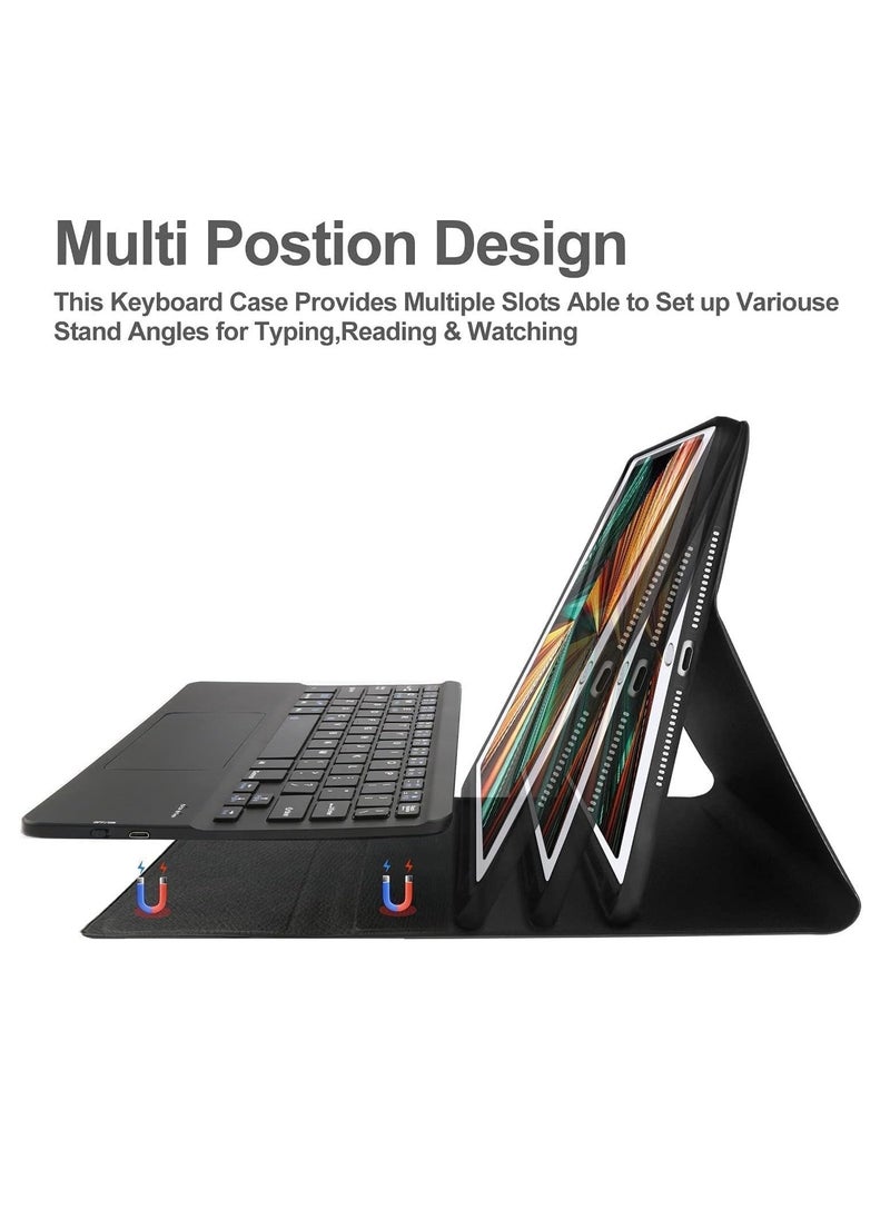 حافظة لوحة المفاتيح للجيل التاسع (2021) - حافظة 10.2 مع لوحة مفاتيح للجيل الثامن والسابع / برو 10.5 WX أسود - Image 5