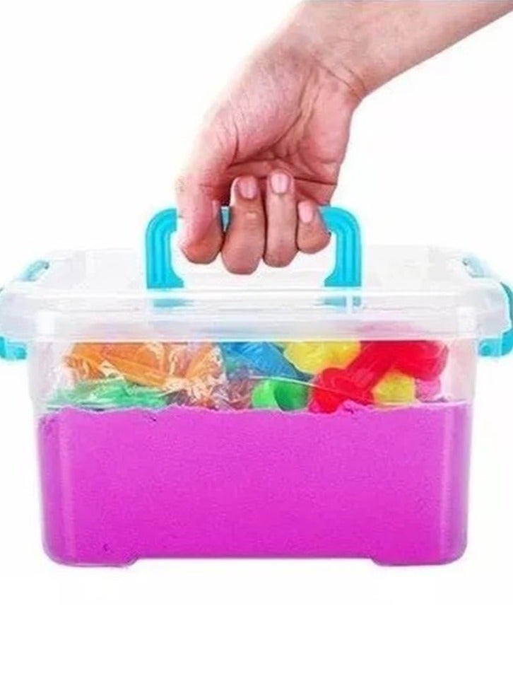 Kiko Compressible and stretchable magic sand toy with accessories multi-colored - Image 1
