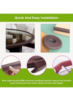 Safe-O-Kid Safe-O-Kid® Prevents from Head Injury Multi Functional 2 Meter Edge Guard, Baby Proofing Combo of U-Shaped Pre Taped with Finger Pinch Guard for Babies.  - Image 2