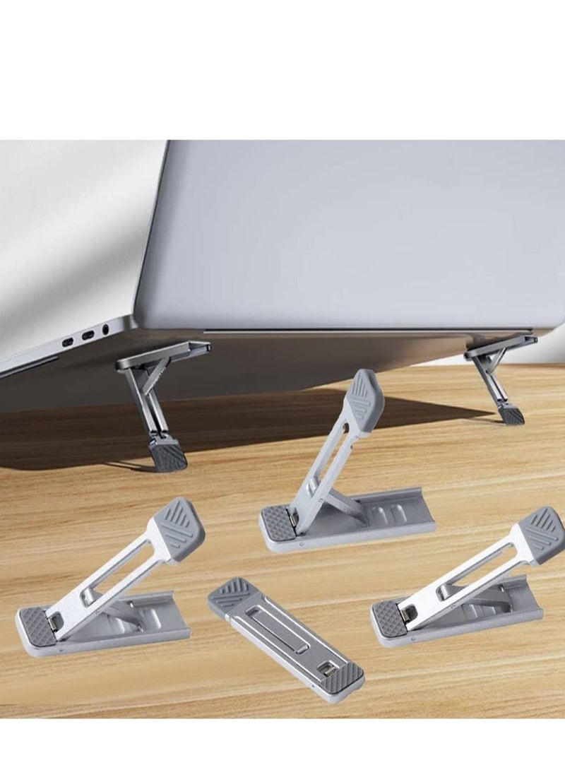 Y&D Portable Invisible Laptop Stand with 3 Adjustable Angles Mini Aluminum Cooling Pad Keyboard Riser Ergonomic Computer  - Image 1