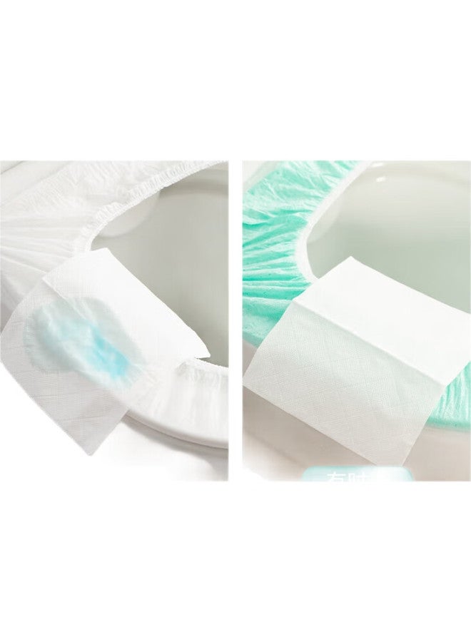 Sometimes Disposable Toilet Seat Covers, Full Coverage, Slip-On, Postpartum Maternity Toilet Seat Covers, Travel And Hotel Use, 10 Pieces - Image 1