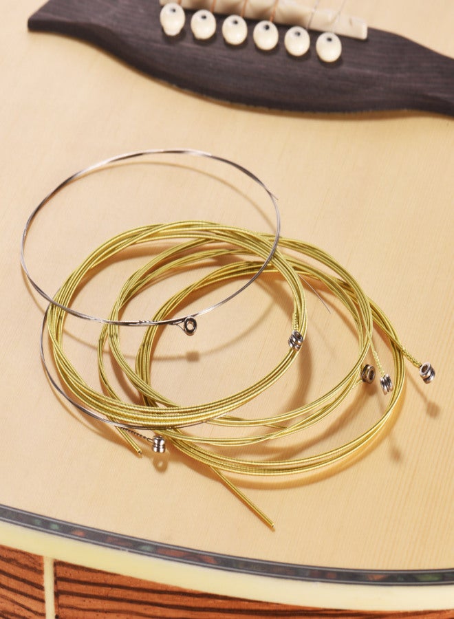 Alice A406 Series Acoustic Folk Guitar Strings Set Stainless Steel Wire Steel Core Coated Copper Alloy Wound, 6pcs/ Set, Super Light(.011-.052) - Image 2
