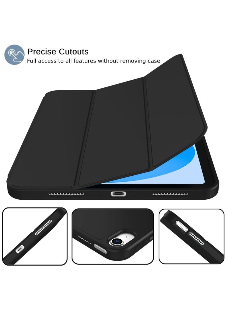 ELTRAZONE New iPad 10.9 Inch Case 2022 (10th Gen) with Pencil Holder – Trifold Stand Smart Case, Soft TPU Back, Auto Wake/Sleep (Black) - Image 4