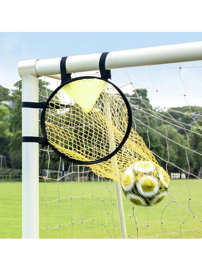 Gonice Football Goal Football Target And Bag - 2 IN 1 Football Net, 60cm Soccer Target Goal Football Kicking Net With Adjustable Straps, Football Throwing Target For Kids Adults, Soccer Training Equipment - Image 1