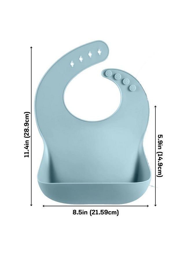 PandaEar Silicone Baby Feeding Set | 11PCS Baby Led Weaning Supplies Self Feeding Utensils | Divided Suction Plate Bowl Bibs Sippy Cup with Baby Food Pouch Snack Container Spoons Forks, Blue - pzsku/Z7AD168C1A05C0A3C3213Z/45/_/1736571150/24fcb643-b0ca-4c22-a097-4c3151616bd3