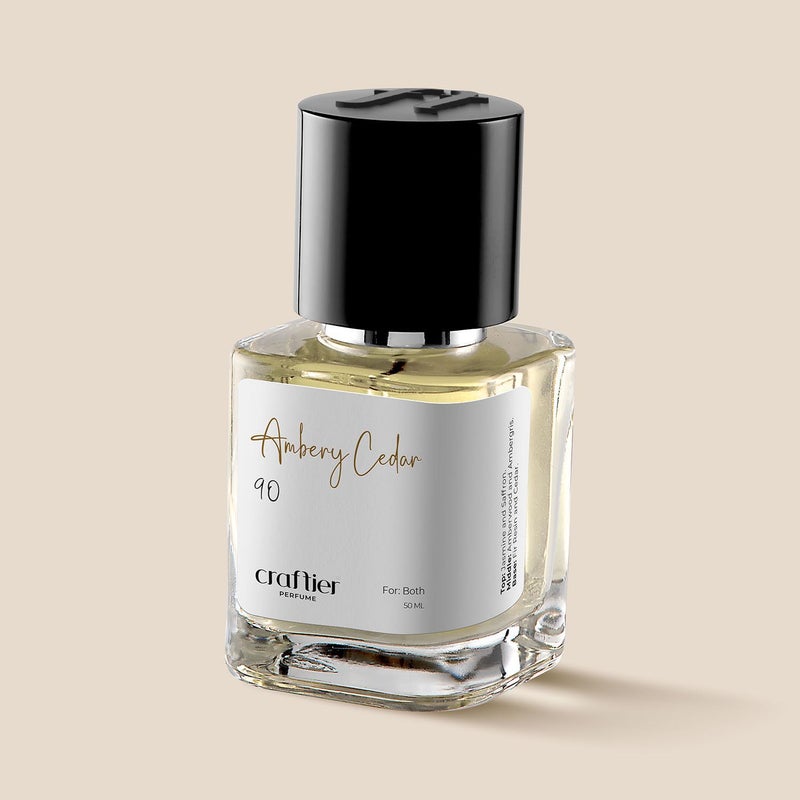 Craftier Perfume AMBERY CEDAR - Inspired of-BACCARAT ROUGE 540, Eau De Parfum for Men & Women - 50ml, Long Lasting Ambery Fragrance Upto 72 Hrs, Travel Size Unisex Perfume - Image 1