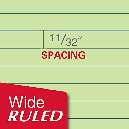 Kaisa Filler Paper Colored loose Leaf Paper, Wide Ruled 8x10.5in Colored Paper, 3-Hole Punched for 3-Ring Binders,100Sheets/pack 4Packs, FC10001W - Image 4