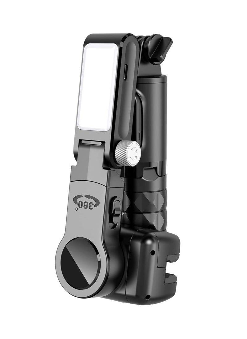 Generic - ECellStreet Gimbal Q18 Stabilizer Desktop Following The Shooting Mode Smartphone Selfie Stick Tripod With Fill Light - Image 1
