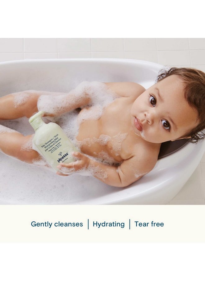 pipette Baby Shampoo And Body Wash Vanilla + Ylang Ylang, Tearfree Bath Time, Hypoallergenic, Moisturizing Plantderived Squalane, Nontoxic, Sulfate Free, 11.8 Fl Oz  - Image 2