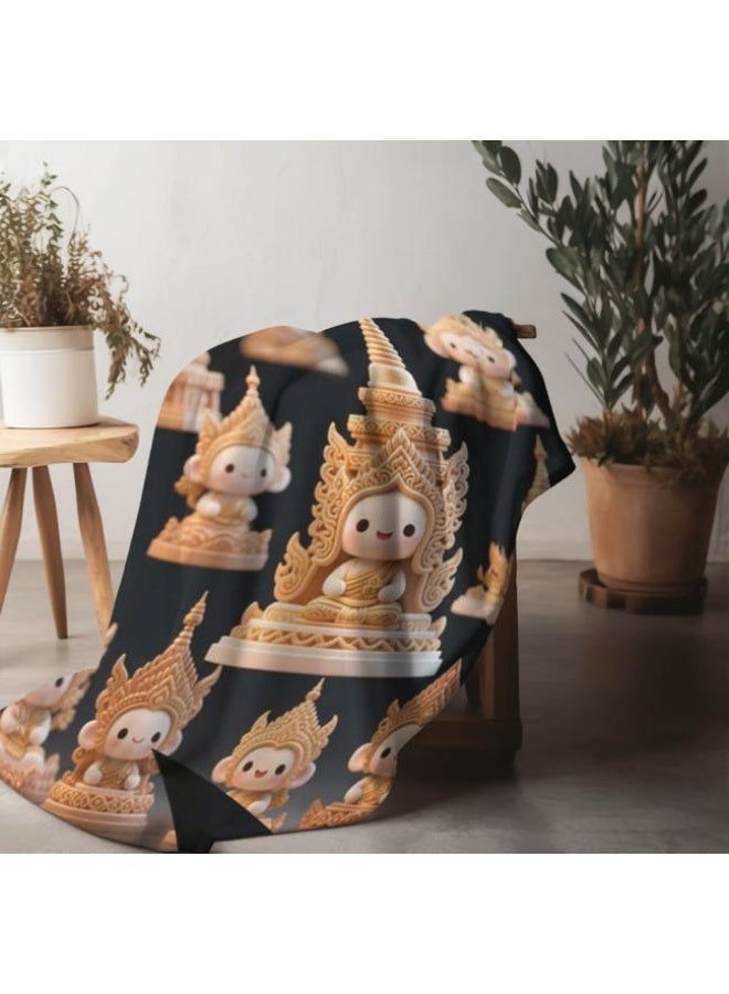 general Baby and children's cartoon flannel thin blanket (warm and comfortable, suitable for sleep, game use) 70cm*100cm - Image 4