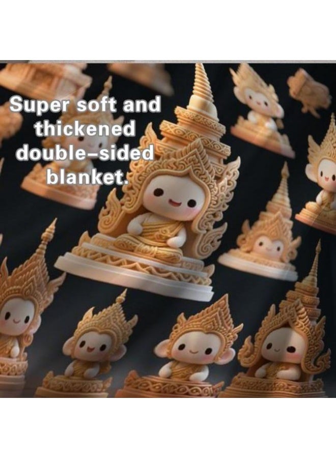 general Baby and children's cartoon flannel thin blanket (warm and comfortable, suitable for sleep, game use) 70cm*100cm - Image 5