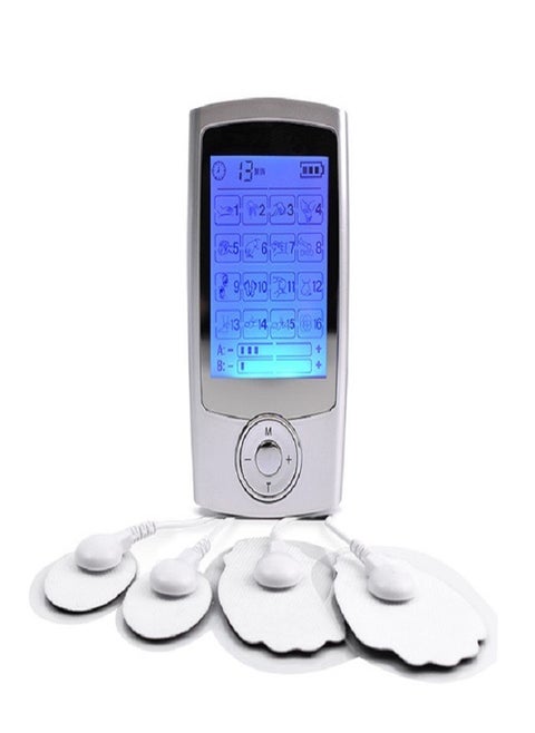 Rechargeable TENS Unit Muscle Stimulator 16 Modes Gen TENS Machine with 4 pcs Electrode Pads for Pain Relief
